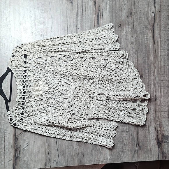 Boston Proper Daring Crochet Sweater in Light Beige - Picture 9 of 9